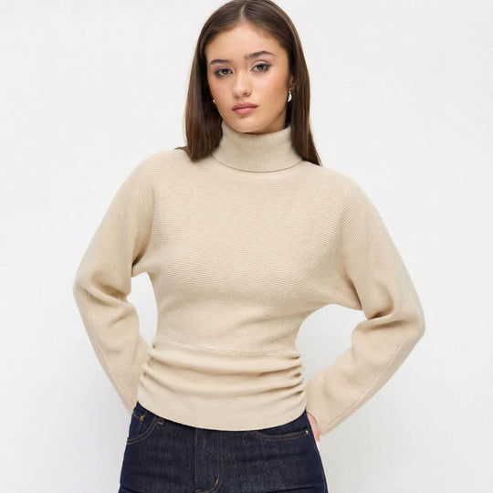 Damen Eleganter Rollkragenpullover Shop Nory