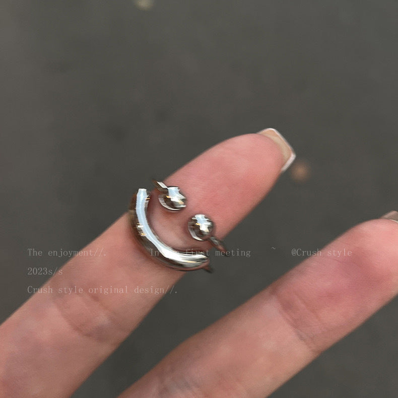 Damen Offener Ring mit modernem, skulpturalem Design Shop Nory