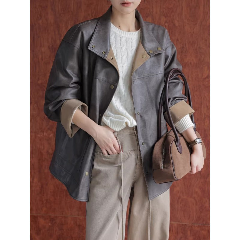 Damen Lederjacke mit modernem Schnitt Shop Nory
