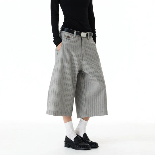 Damen Weitgeschnittene Streifenhose Shop Nory