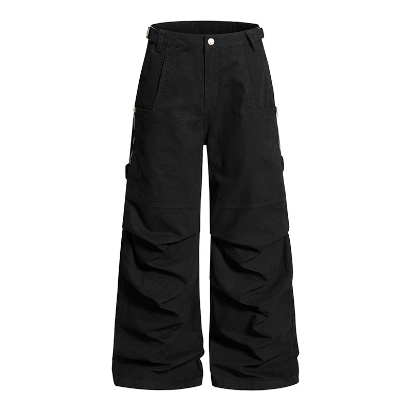Damen Weite Cargo-Hose mit verstärkten Kniepartien und Multifunktions-Taschen Shop Nory