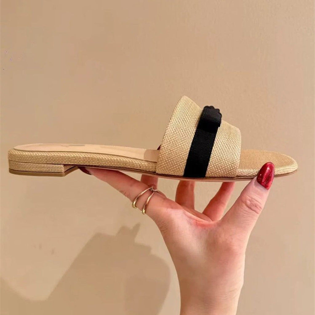 Damen Bequeme und modische Slipper mit breitem Riemen