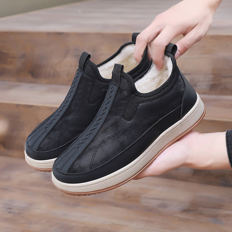 Damen Bequeme und stylische Warmfutter Slip-On Schuhe