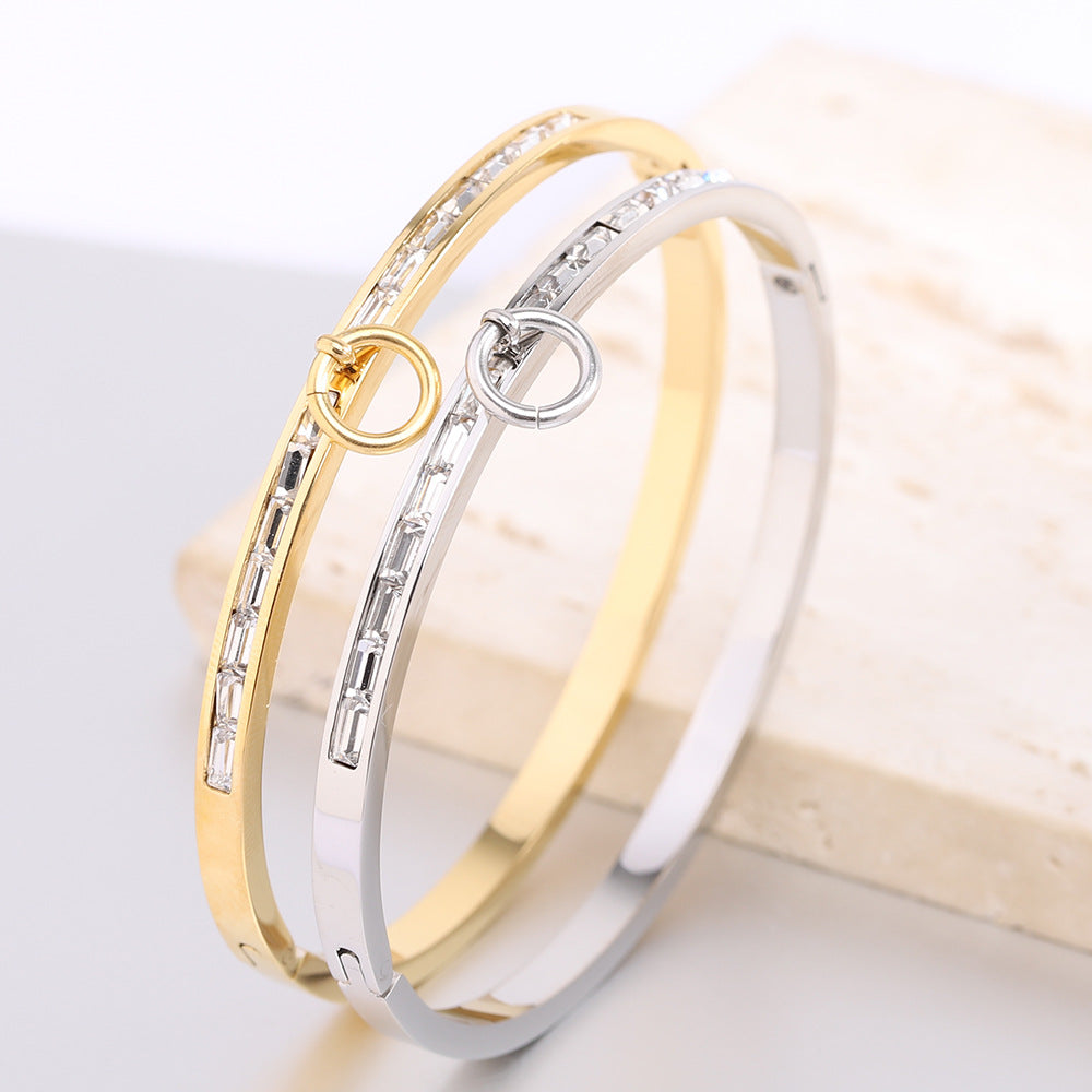 Damen Armband mit funkelnden Zirkonia und elegantem Design Shop Nory