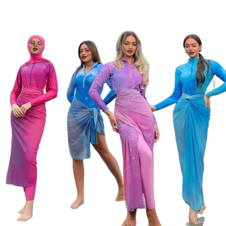 Damen Modischer Schwimmanzug mit Hijab