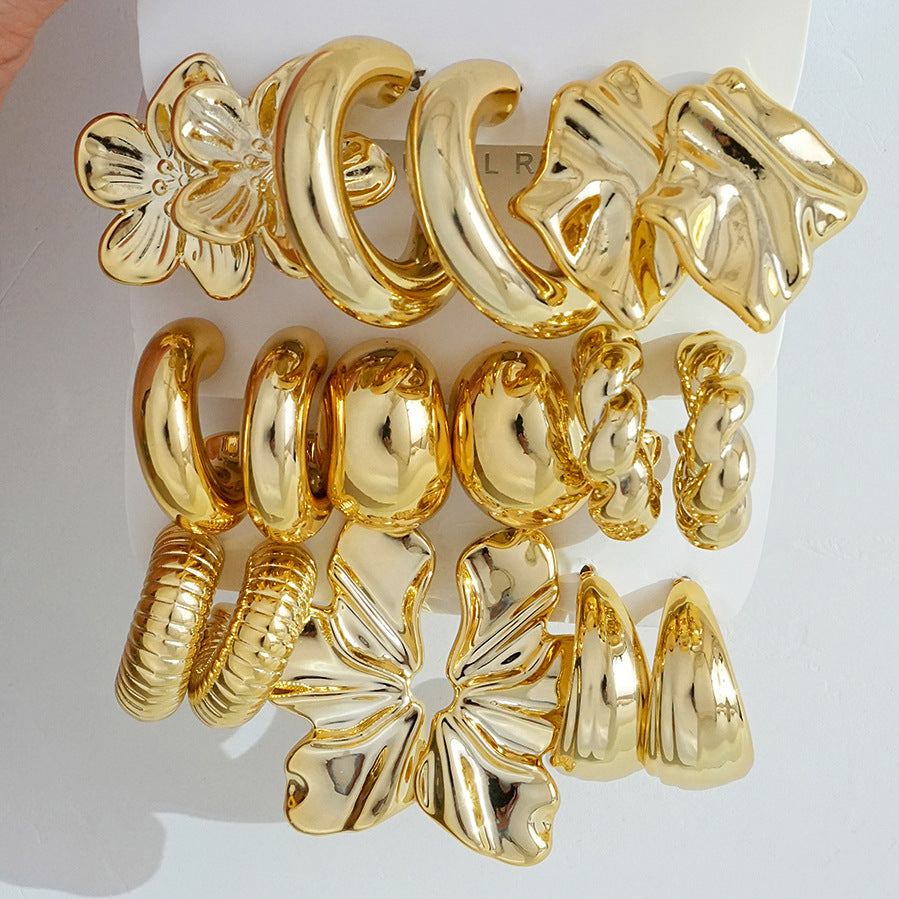 Damen Ohrstecker Set mit modernen, stilvollen Designs Shop Nory
