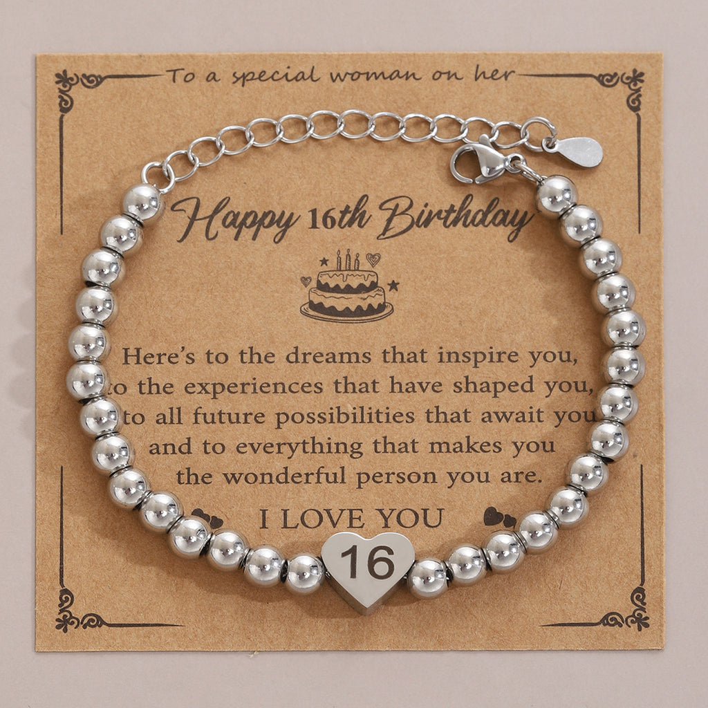 Damenarmband mit Herzanhänger und personalisierbarem Charm Shop Nory