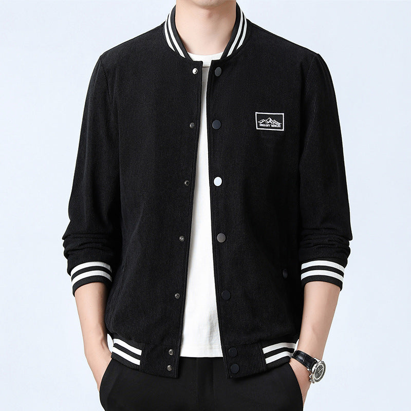 Herren Modische Cordjacke mit Streifen Shop Nory