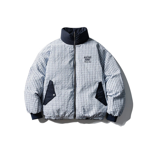 Herren Boxy-Pufferjacke mit hohem Stehkragen und minimalistischer Außenhülle Shop Nory