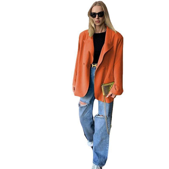 [Damen] Leichter Oversize-Strandblazer als lässiges Cover-Up mit fallendem Revers Shop Nory