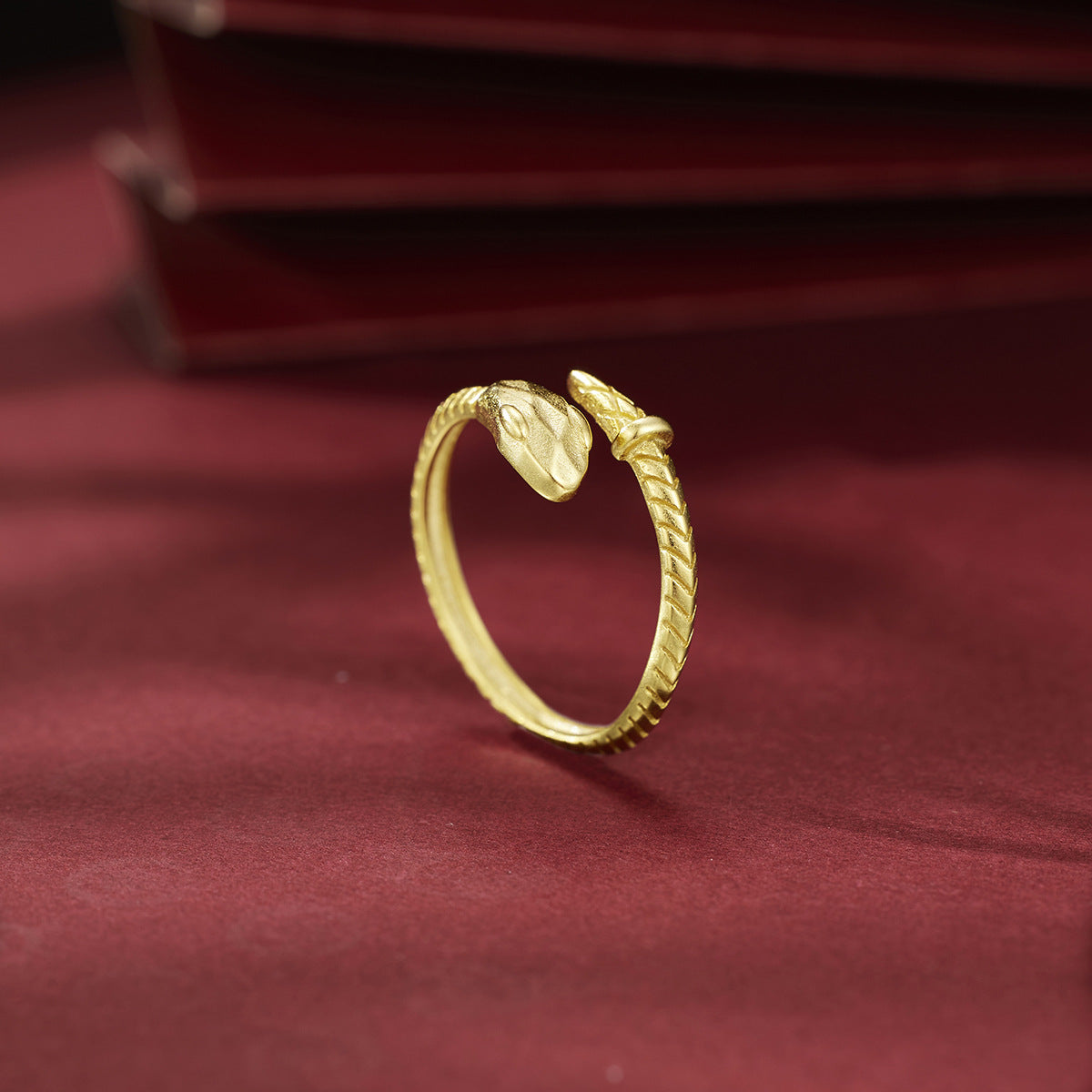 Damen Ring mit kunstvollem Schlangen-Design Shop Nory