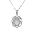 Damen elegante Halskette mit exquisitem Anhänger und funkelnden Zirkonia Shop Nory