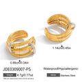 Damen Offene Ohrstecker mit elegantem Design aus hypoallergenem Edelstahl Shop Nory