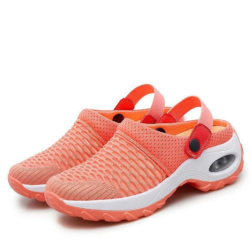 Damen Atmungsaktive Strick-Clogs mit verstellbarem Fersenriemen und stoßdämpfender Komfortsohle Shop Nory