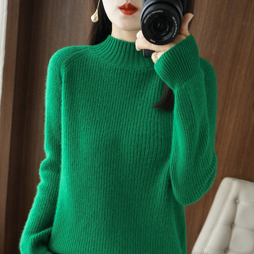 Damen Kurz-Stehkragenpullover aus feinem Feinstrick mit kaschmirähnlicher Weichheit und Raglanärmeln Shop Nory