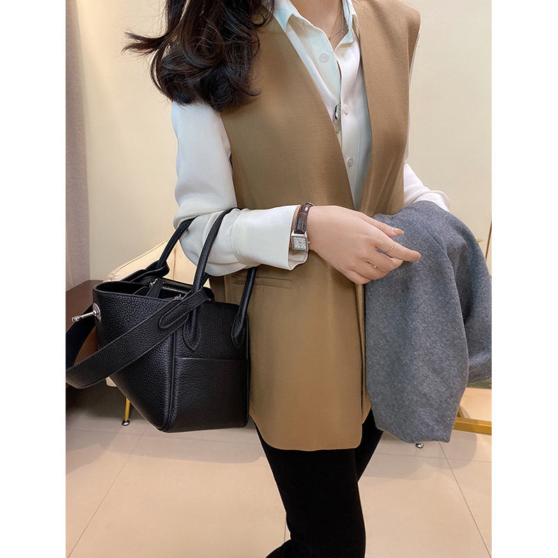 Damen Modische Weste mit Hemd Shop Nory