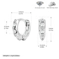 Damen Ohrhänger mit eleganten Zirkon-Details aus hochwertigem 925 Sterlingsilber Shop Nory