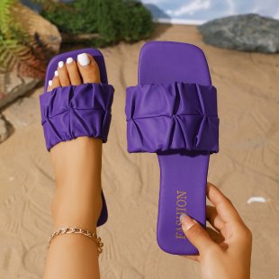 Damen Modische und bequeme Slipper mit elegantem Riemendetail