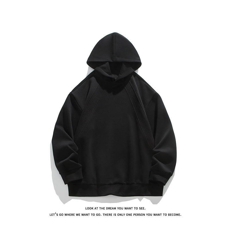 Herren Oversize-Kapuzenpullover mit Raglannähten und minimalistischem Streetwear-Design Shop Nory