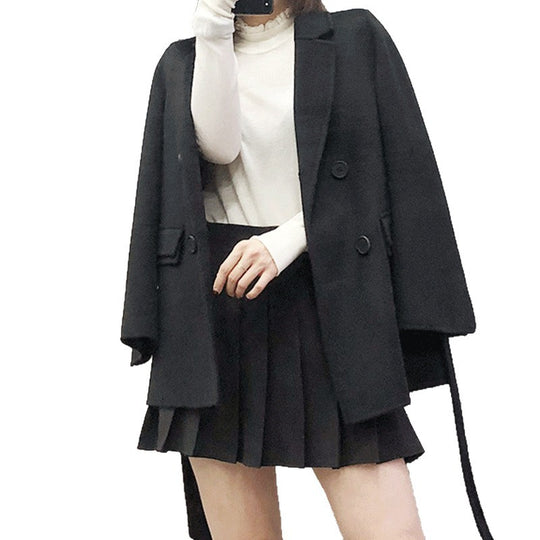 Damen zeitloser, doppelter Blazer mit Gürtel Shop Nory