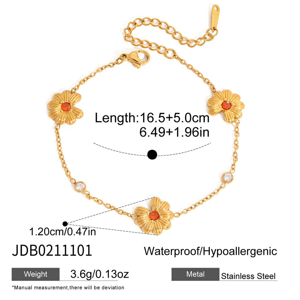 Damen Armband mit floralem Design und hypoallergenen Eigenschaften Shop Nory