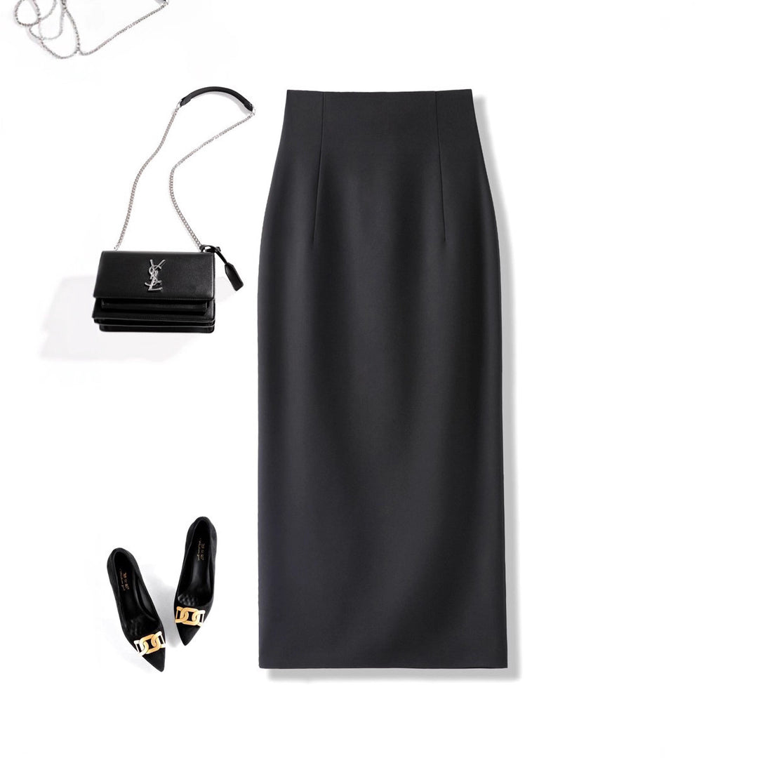 Damen Eleganter Midirock mit Raffungen Shop Nory