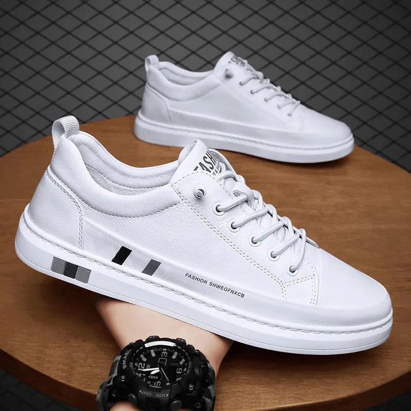 Damen Sportliche Sneaker aus hochwertigem Leder mit ergonomischer Dämpfung