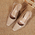 Damen Slingback-Pumps mit elegantem Rechteckabsatz
