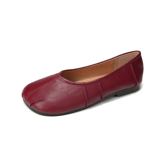 Damen Ballerinas mit einzigartigem Faltendesign