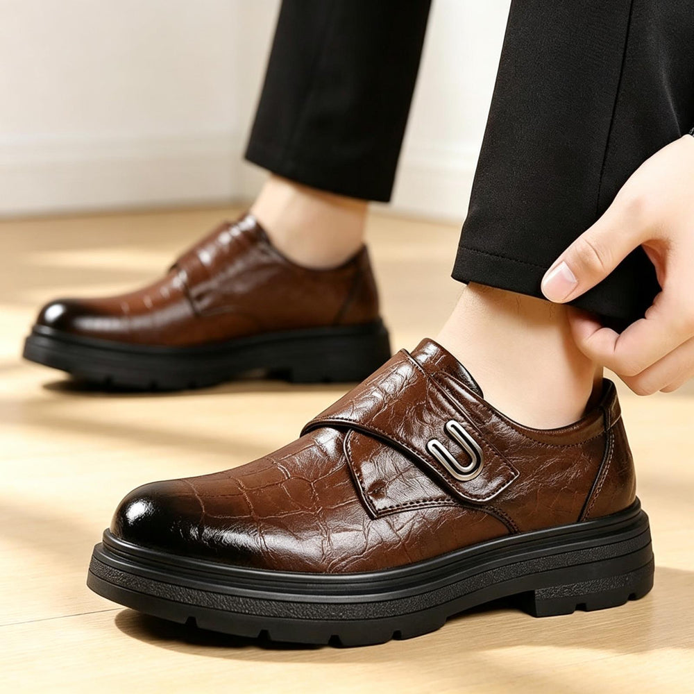 Herren Elegante und Bequeme Leder Schnürschuhe Shop Nory