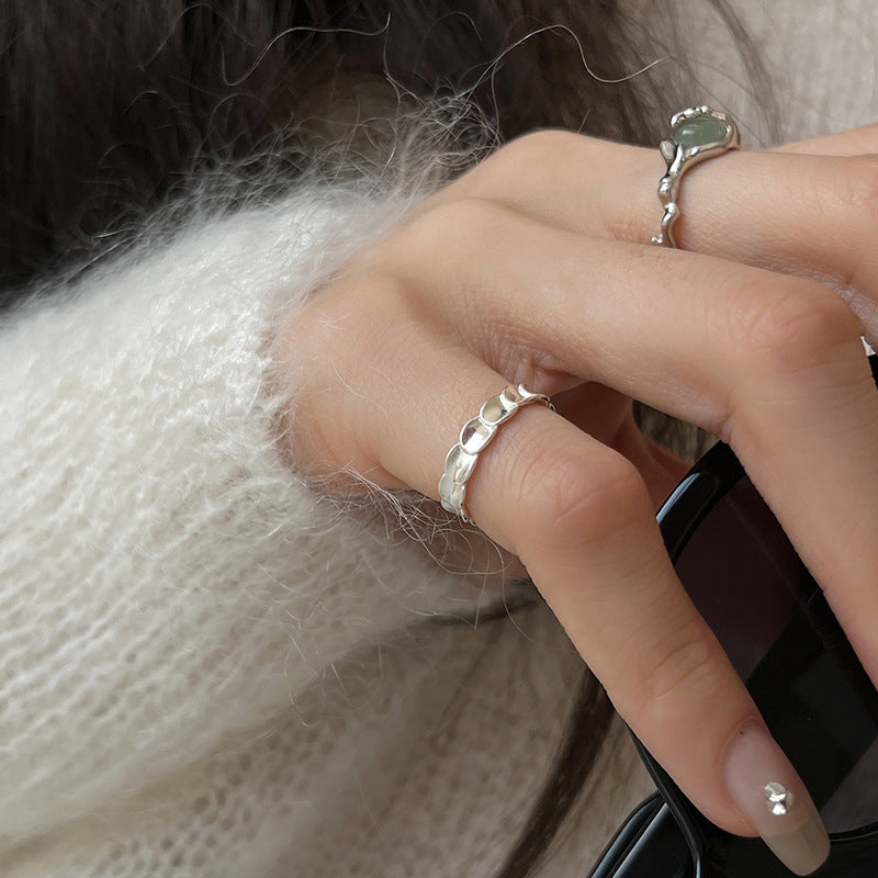 Damen Bandring mit natürlichem Halbedelstein Shop Nory