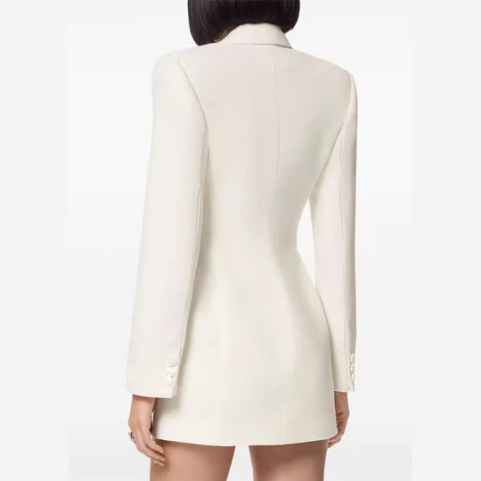 Damen Kurzes tailliertes Blazerkleid im Doppelreiher-Stil Shop Nory