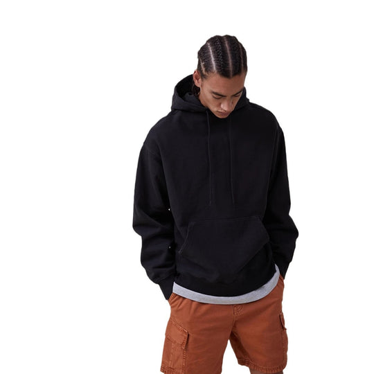 Damen nan oversized Kapuzenpulloverkleid mit Kängurutasche, verlängerter Silhouette und weichem French-Terry Shop Nory