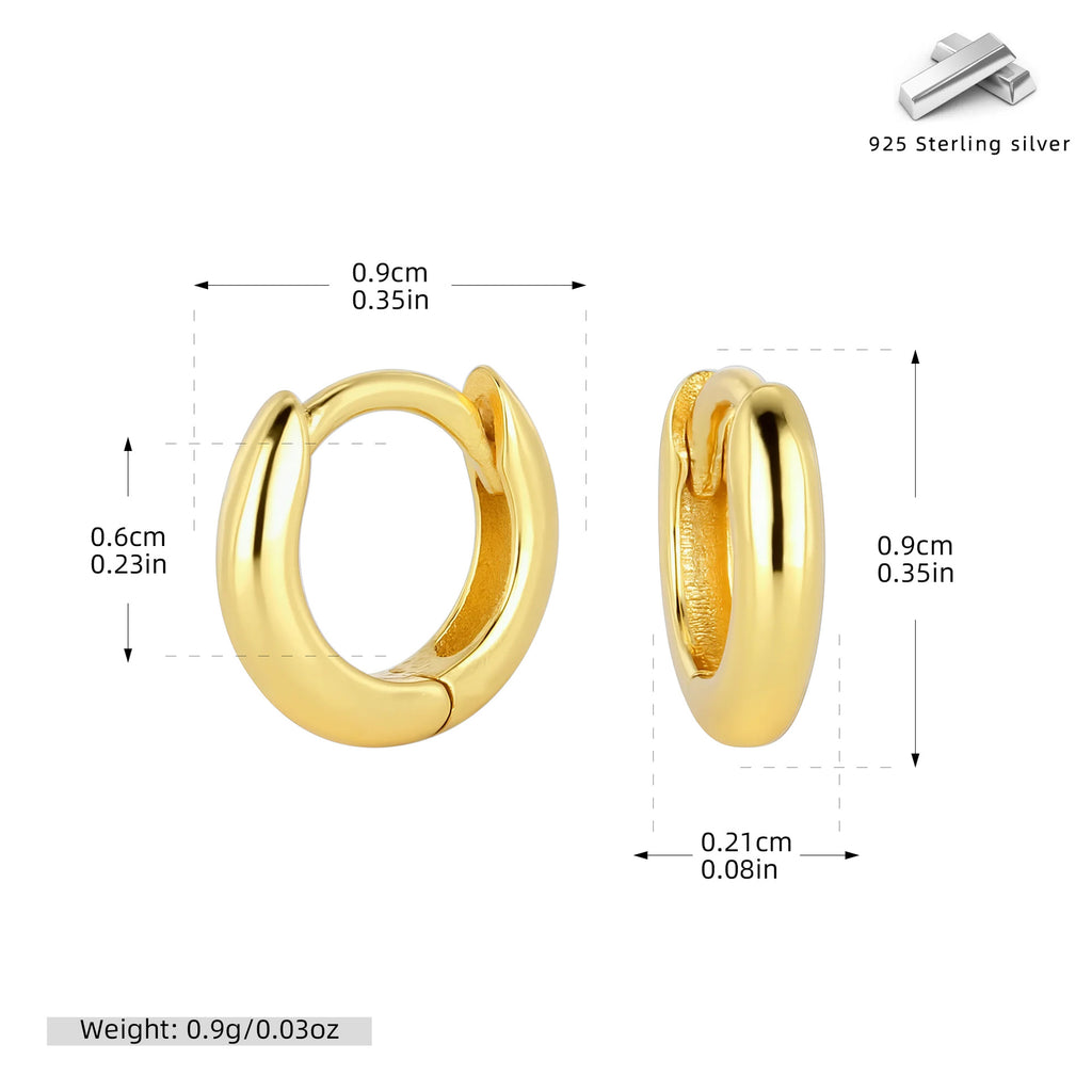Damen Creolen in elegantem, modernem Design aus hochwertigem 925 Sterling Silber Shop Nory