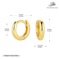 Damen Creolen in elegantem, modernem Design aus hochwertigem 925 Sterling Silber Shop Nory