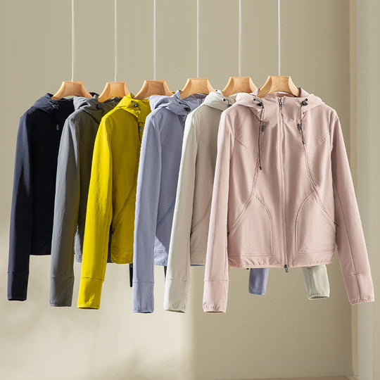 Damen Kapuzen-Softshelljacke mit Zwei-Wege-Reißverschluss und ergonomischer Schnitt Shop Nory