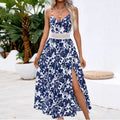 Damen Maxikleid mit raffiniertem Schnitt und Beinschlitz Shopnory