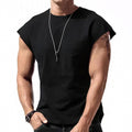 Einfarbiges Weste-T-Shirt