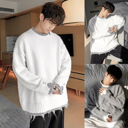 Damen Kuscheliger Oversized Pullover mit raffiniertem Schnitt Shop Nory