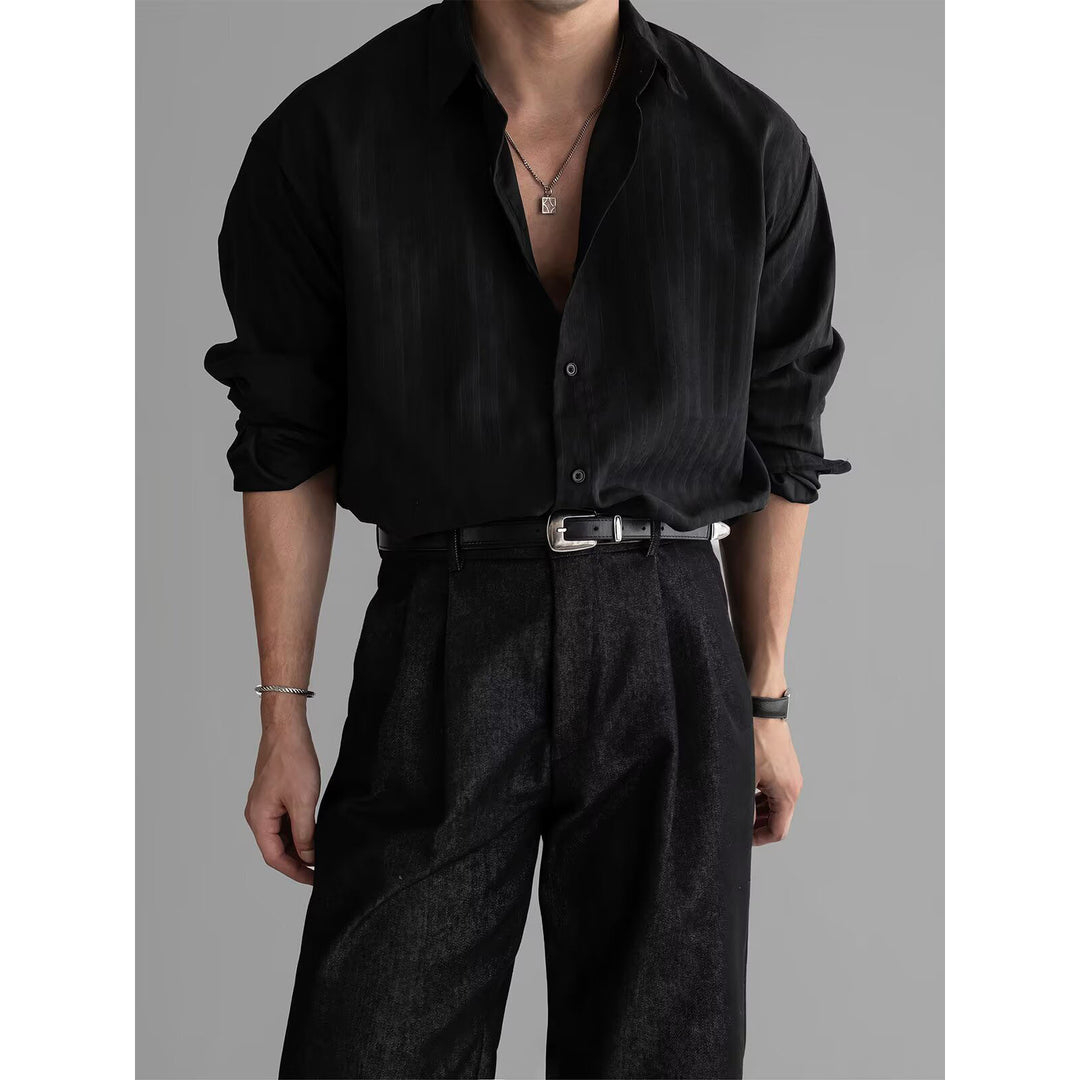 Herren Elegantes Hemd mit feiner Rippstruktur Shop Nory