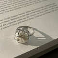 Damenring mit hochwertiger Perlenfassung und kunstvollem Drahtdesign Shop Nory