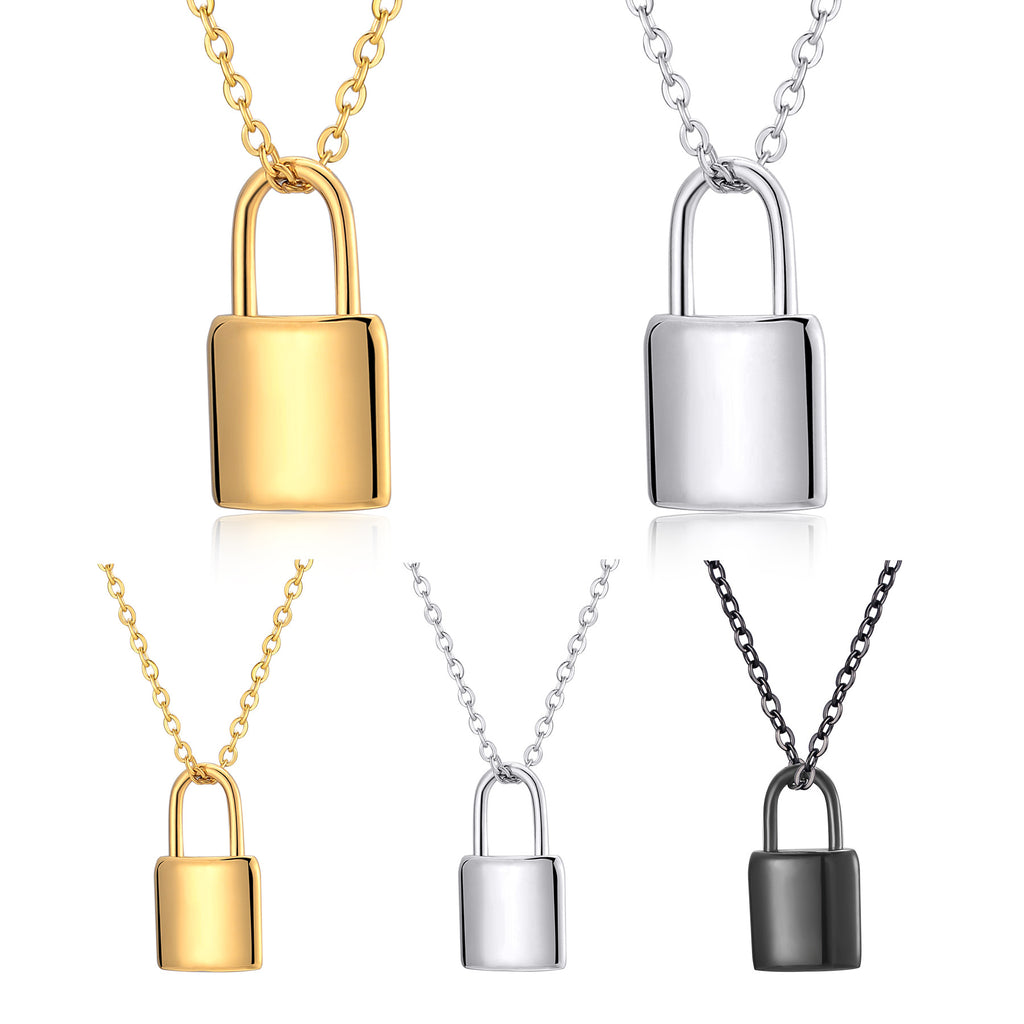 Damen Kette mit Vorhängeschloss-Anhänger Shop Nory