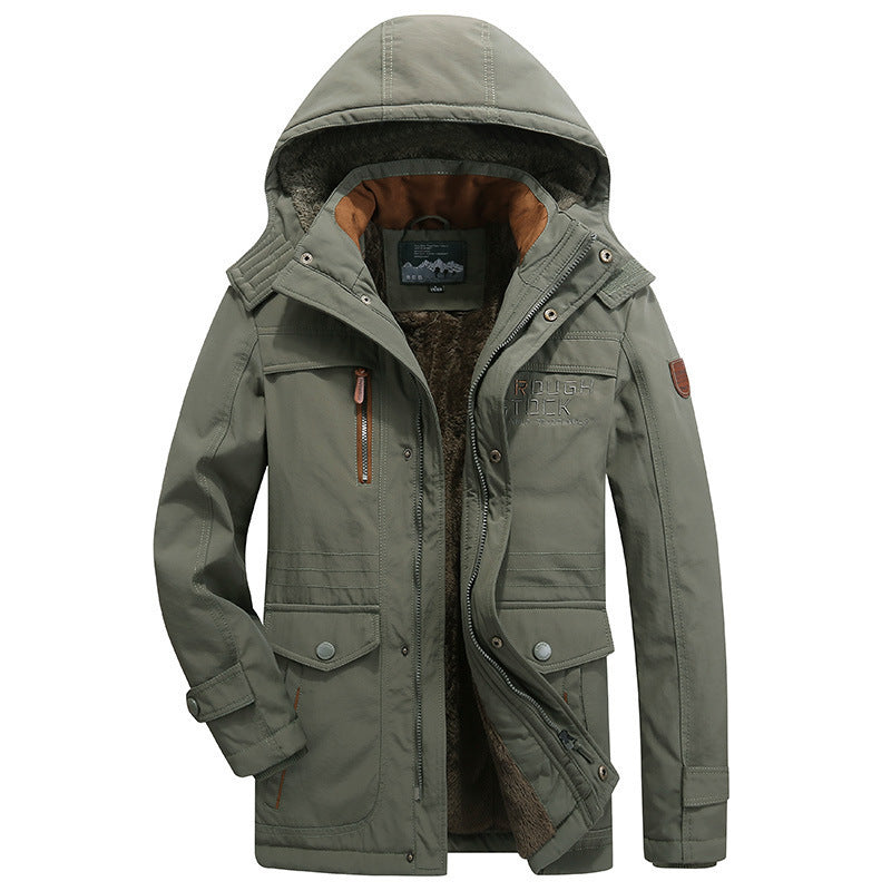 Herren winddichter Freizeitparka mit kuscheliger Teddyfleece‑Innenschicht und Multifunktionstaschen Shop Nory