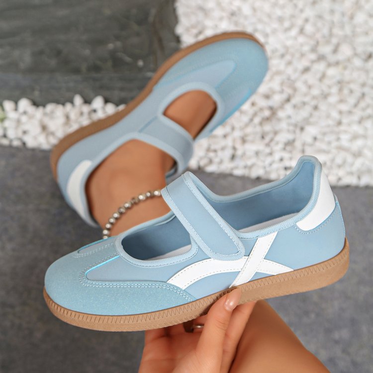 Damen Mary-Jane-Sneaker mit Klettverschluss und gepolstertem Komfortfußbett Shop Nory