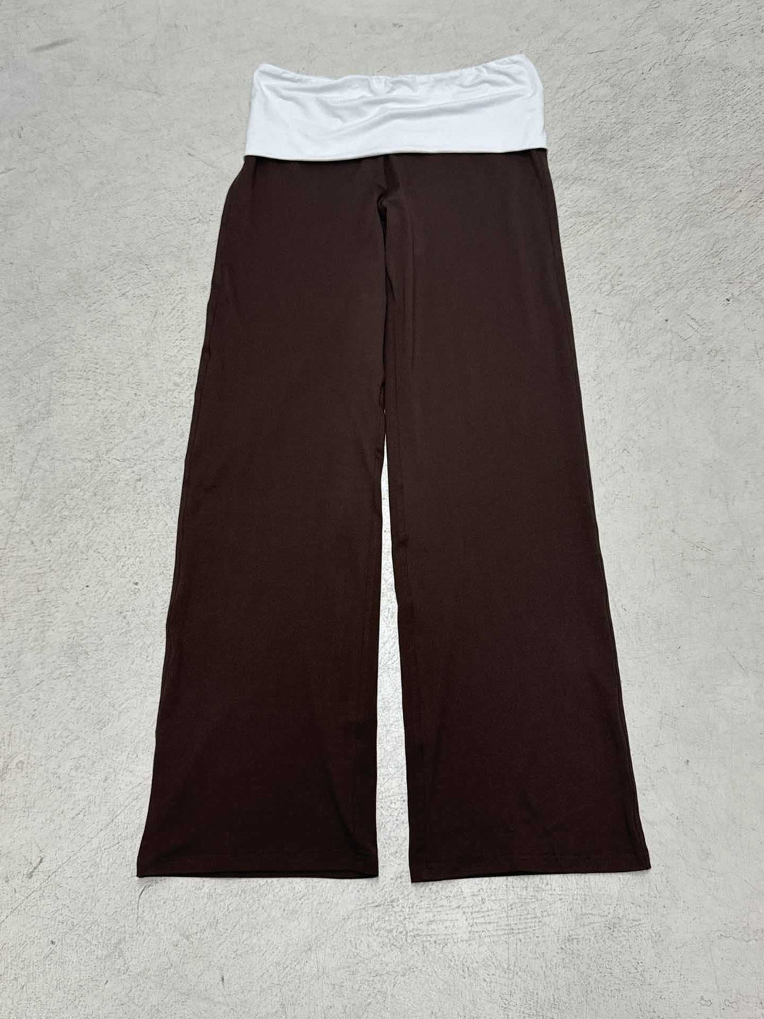 Damen nan weiche Yoga-Loungehose mit umklappbarem Bund und weitem Bein Shop Nory