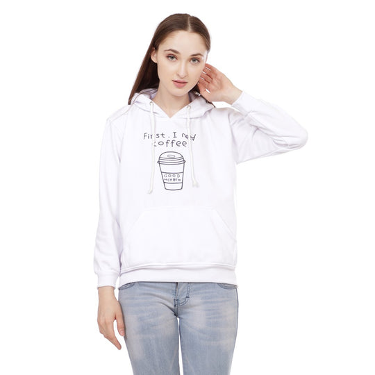 Unisex nan lässiger Kapuzenpullover mit Coffee-To-Go Grafik, Kängurutasche und verstellbarer Kapuze Shop Nory