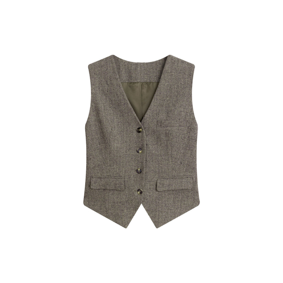 Damen Modischer Tweed Blazer Shop Nory