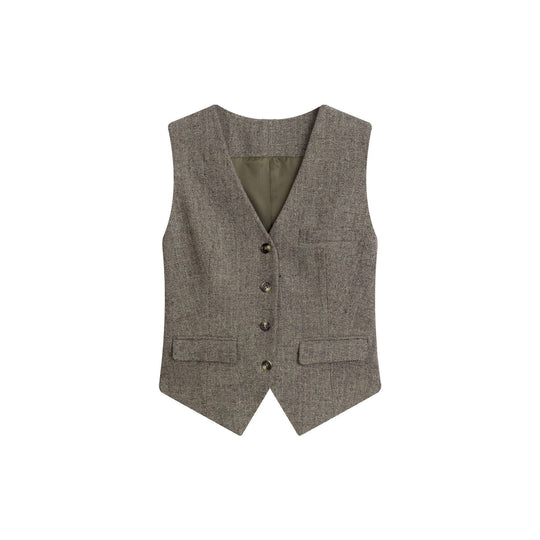 Damen Modischer Tweed Blazer Shop Nory