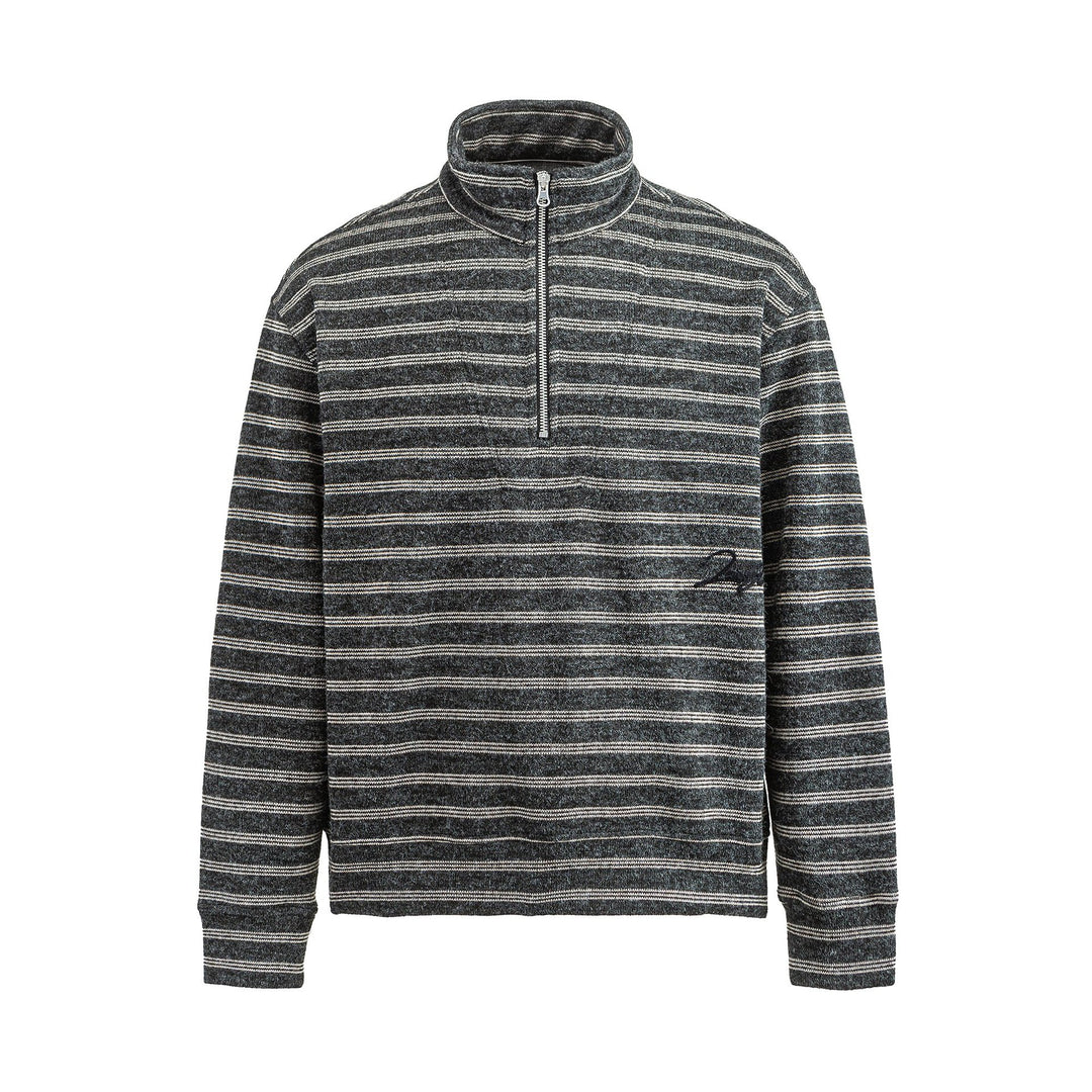Herren Strukturiertes Halbzip-Strickpullover mit Stehkragen Shop Nory