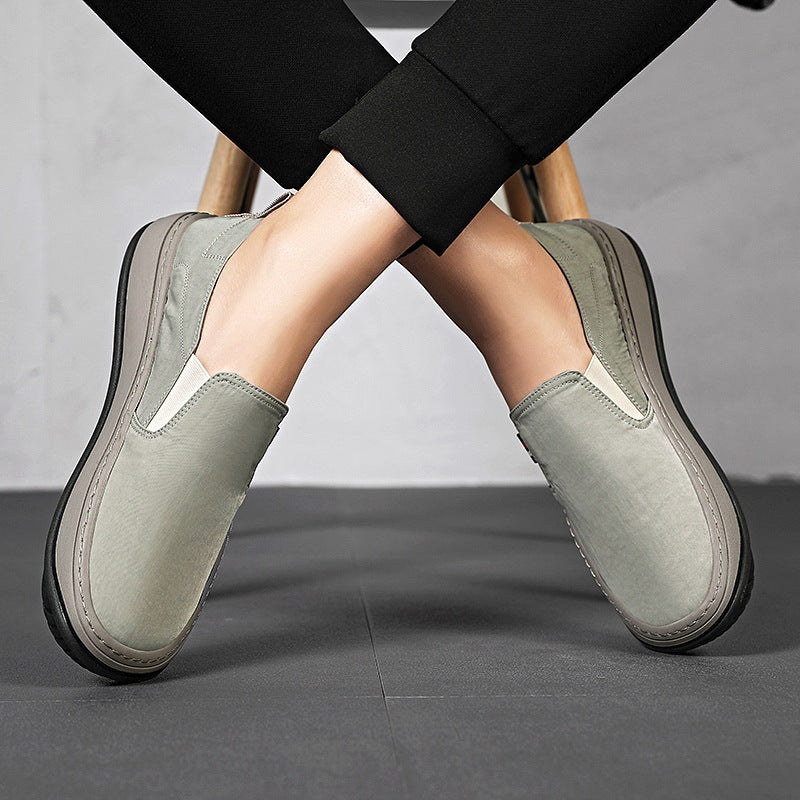 Herren Minimalistischer Slip-On City-Sneaker aus Mikrofaser mit stoßdämpfender Komfortsohle Shopy Nory